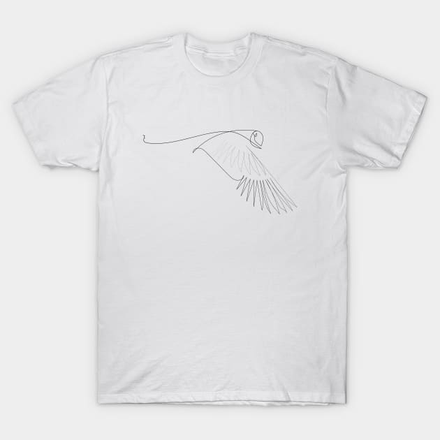 Owl | One Line Artist | Minimal Art | One Line Art | Minimalist T-Shirt by One Line Artist